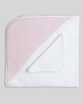 Baby Towel Clouds- Pink