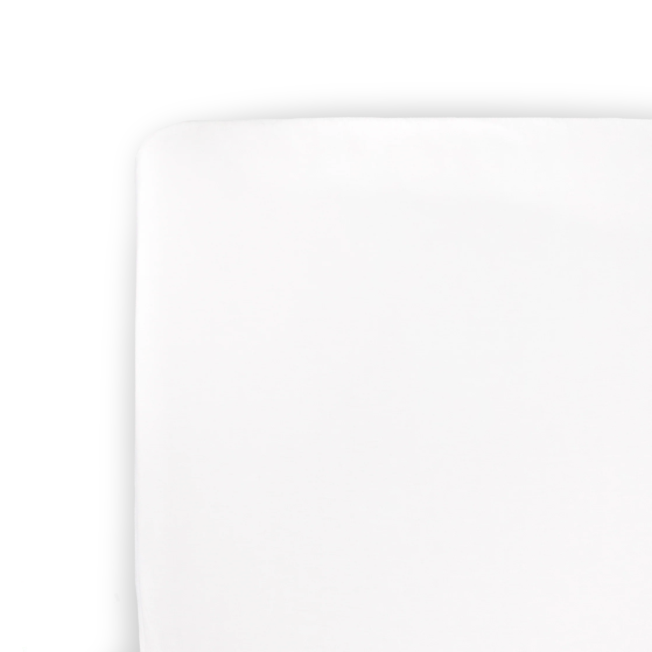 Cotton Muslin Crib Sheet- White