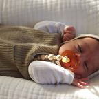 Natursutten's Natural Rubber Orthodontic Pacifier with Butterfly Shield