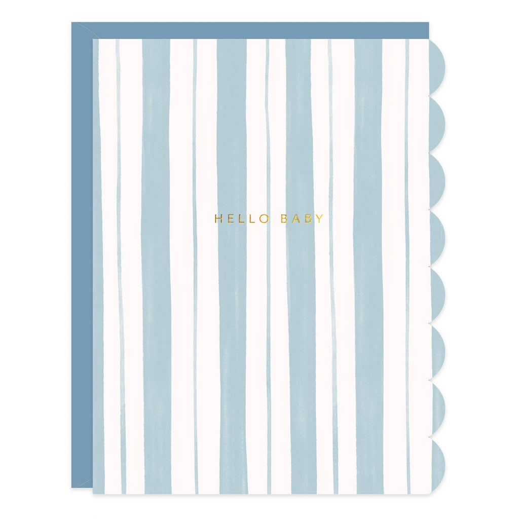 Baby Stripes Blue Card