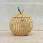 Handcrafted - Apple Basket (Natural) Medium - Rattan Wicker