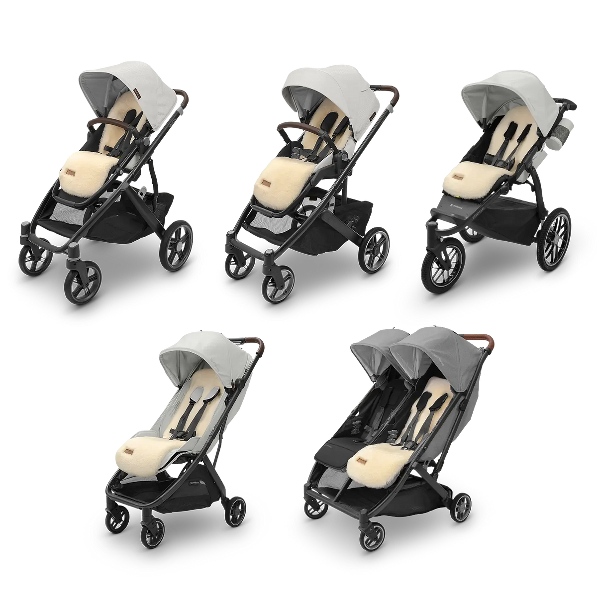 Uppababy Luxe Seat Liner- Shearling Wool