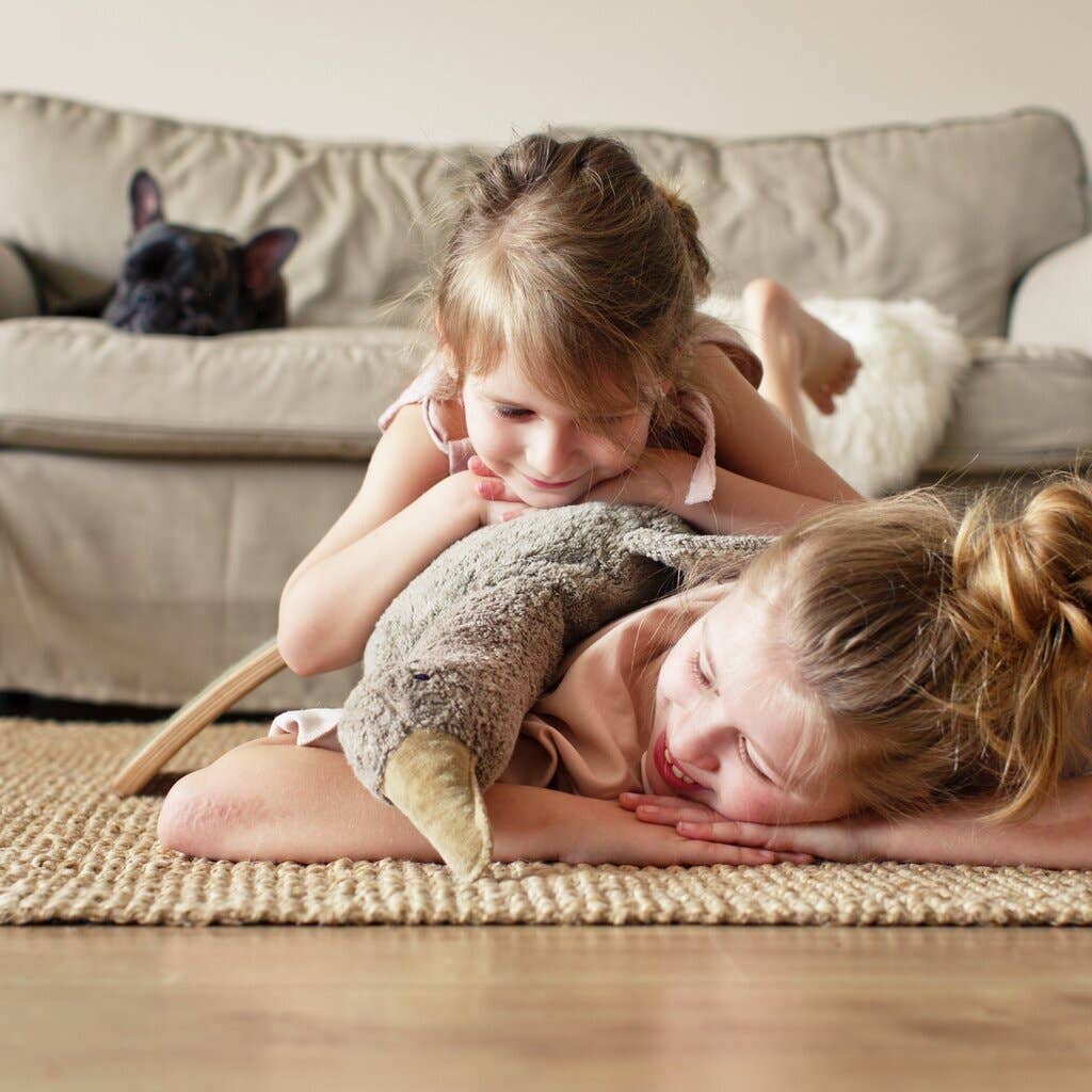 Cuddly animal Goose large | grey