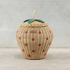 Handcrafted - Strawberry Storage Basket - Rattan Wicker