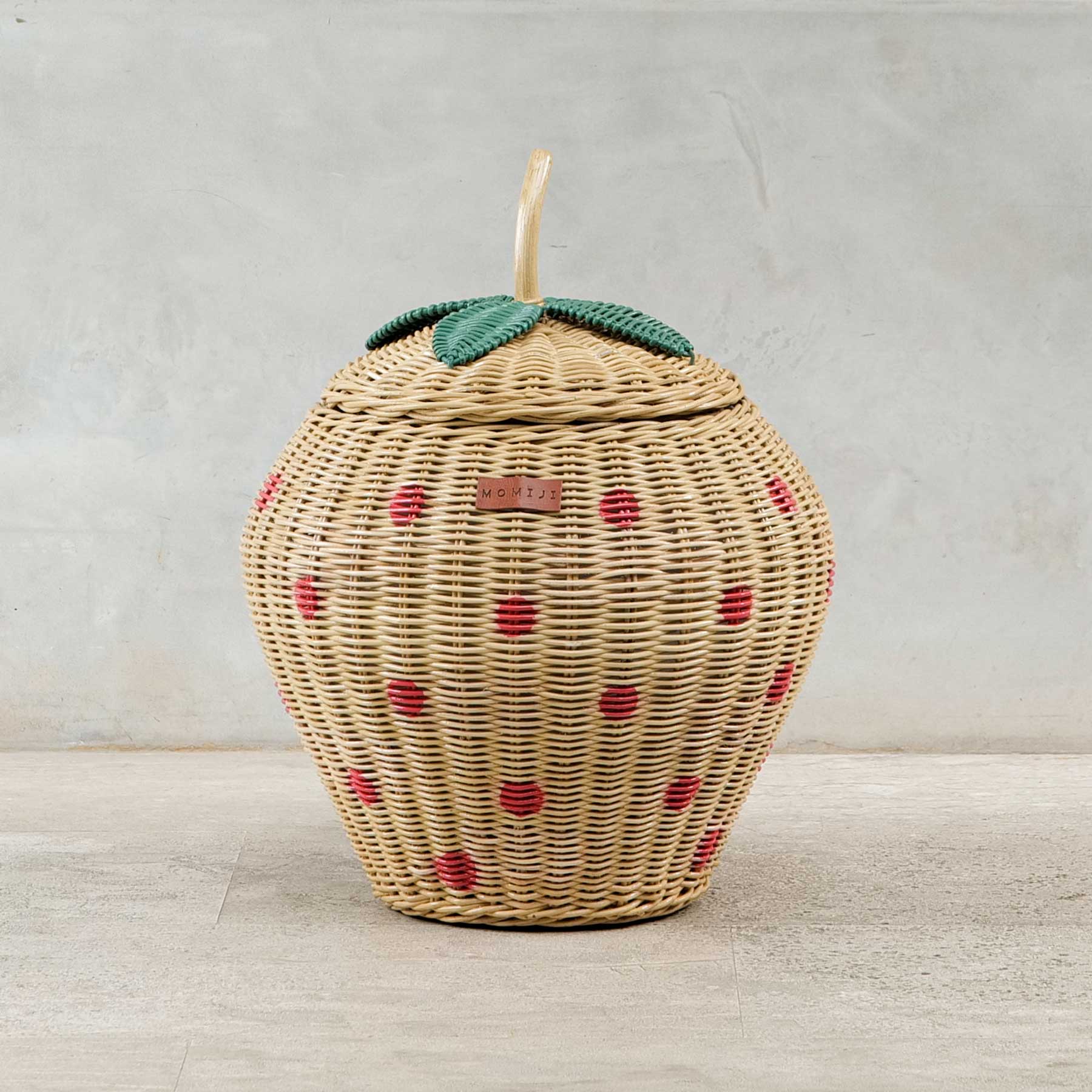 Handcrafted - Strawberry Storage Basket - Rattan Wicker