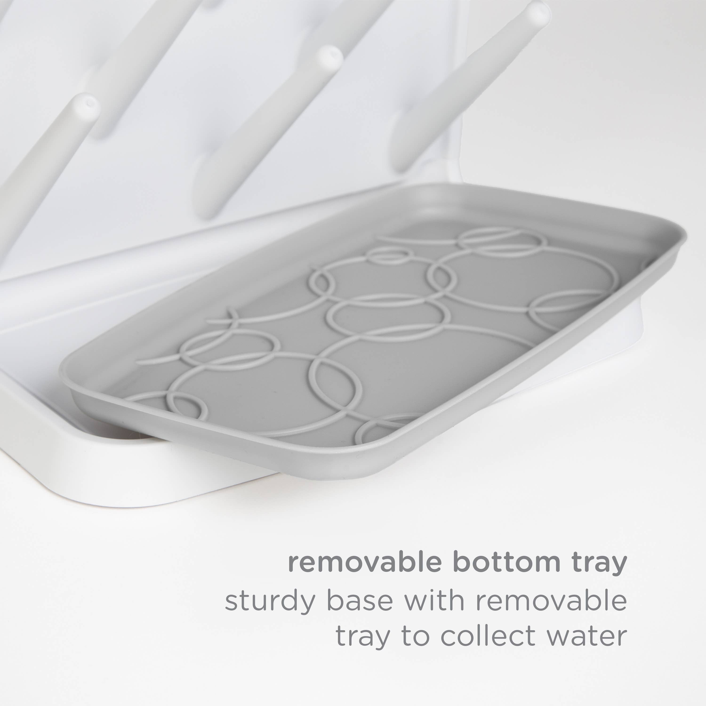 Gray Vertical Bottle Drying Rack