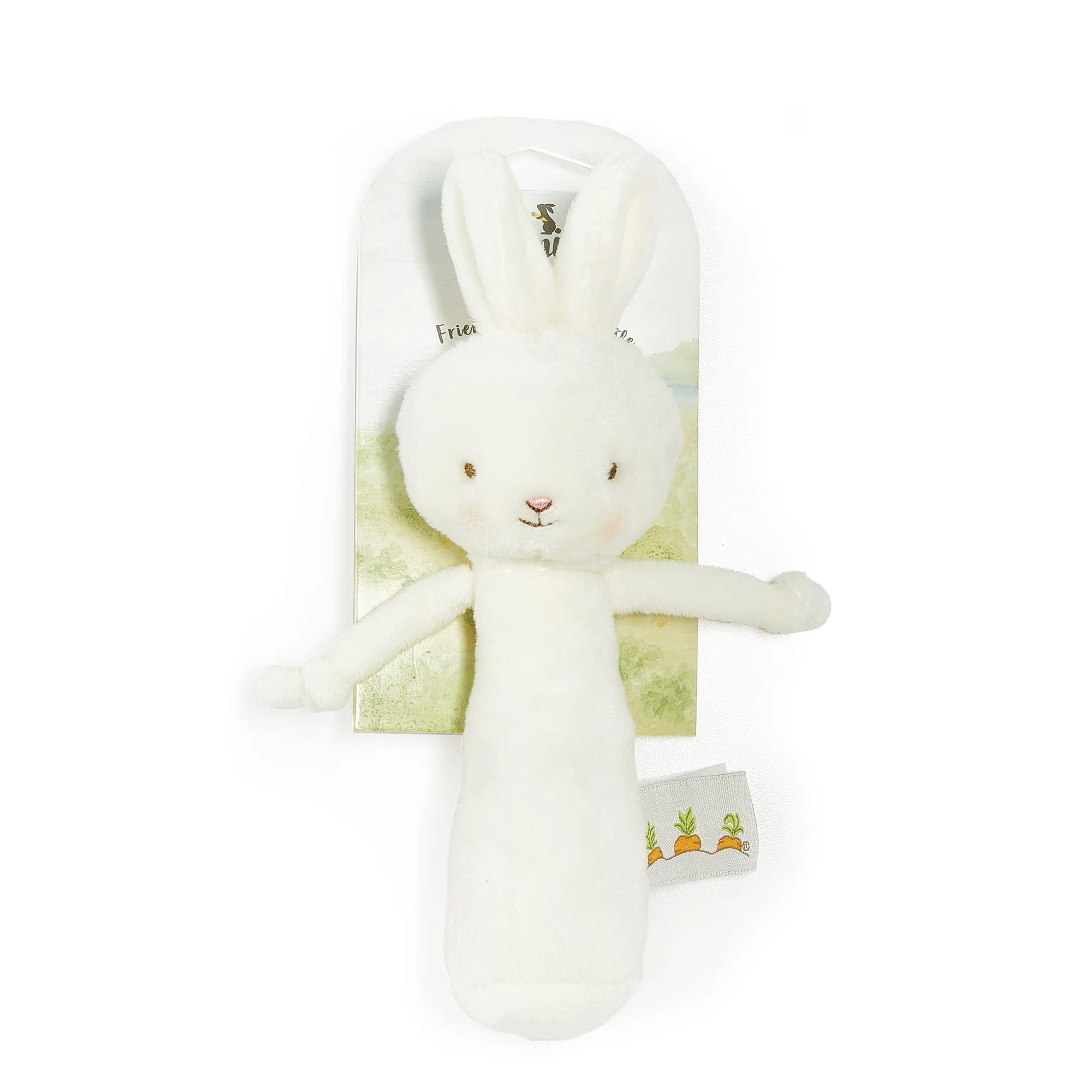 White Bunny Friendly Chime Rattle