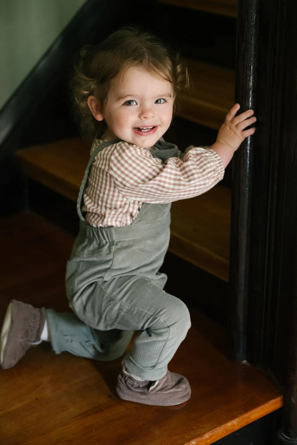 Corduroy Overall- Sage