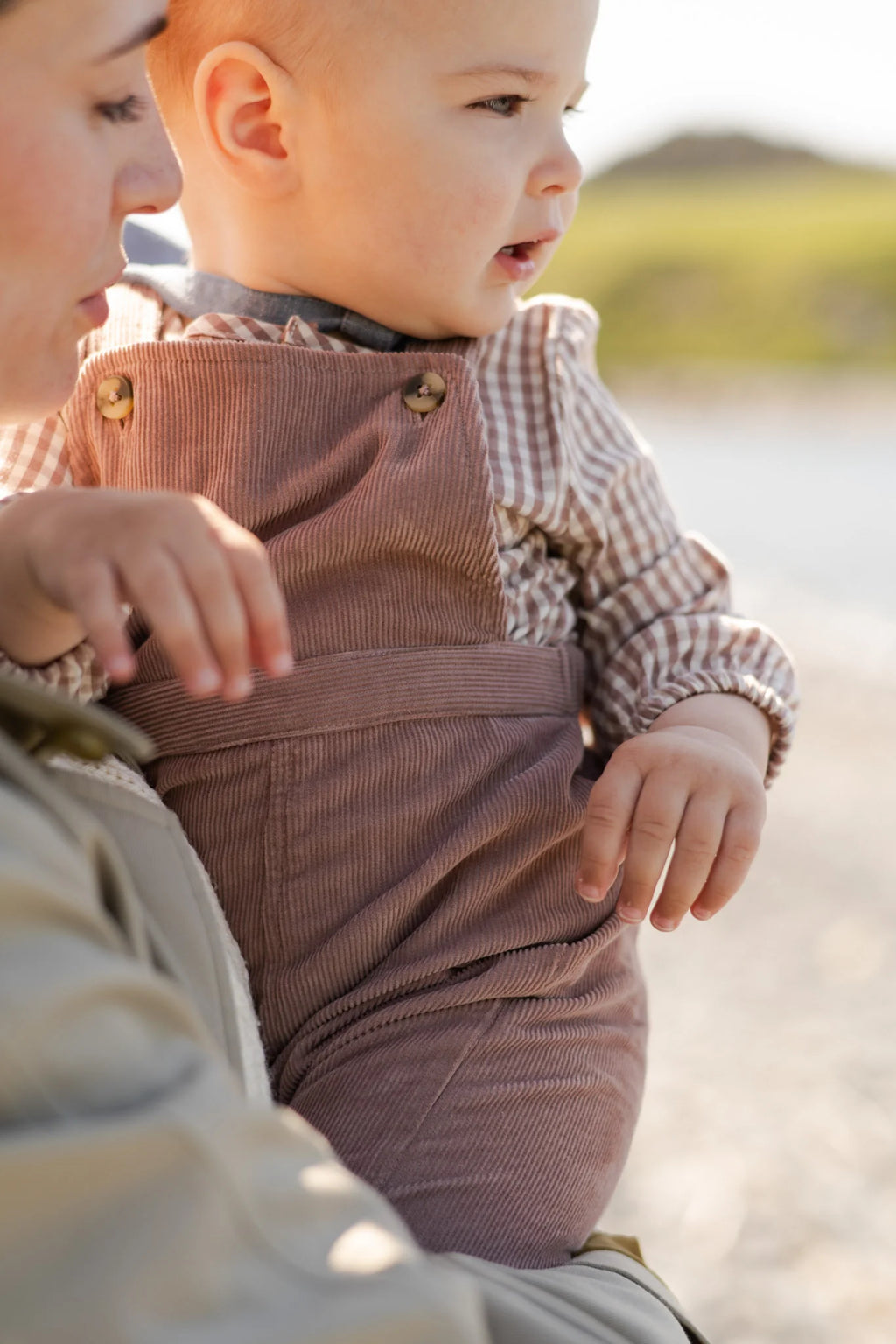Corduroy Overall- Thistle