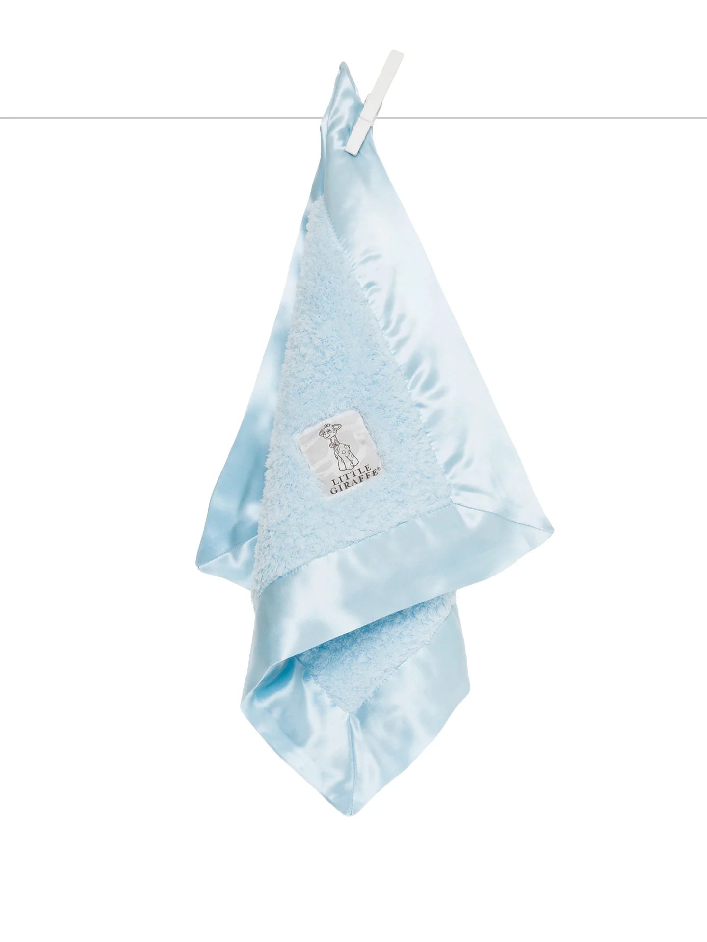 Chenille Blanky Lovey and Security Blanket- Blue