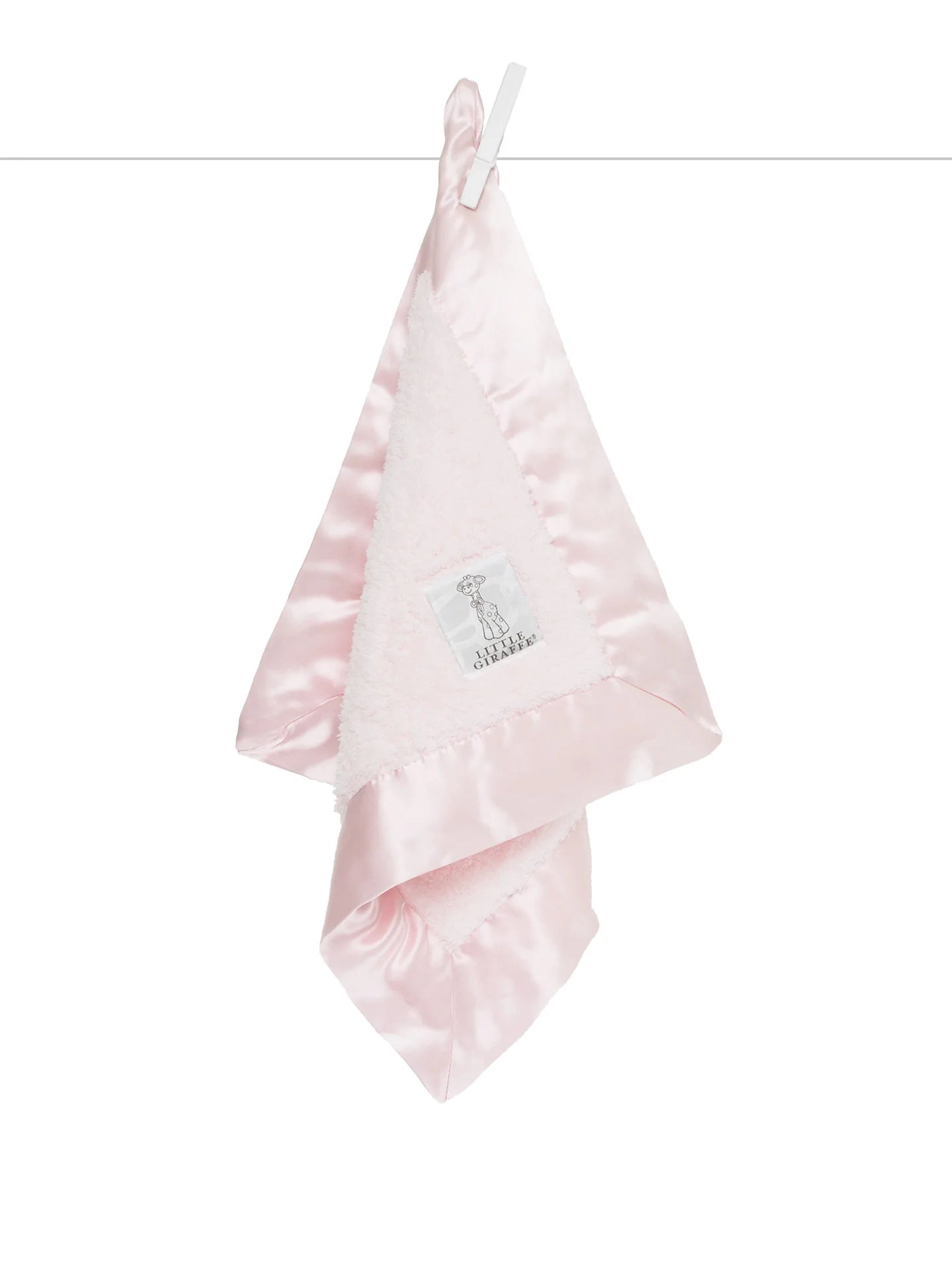 Chenille Blanky Lovey and Security Blanket- Pink