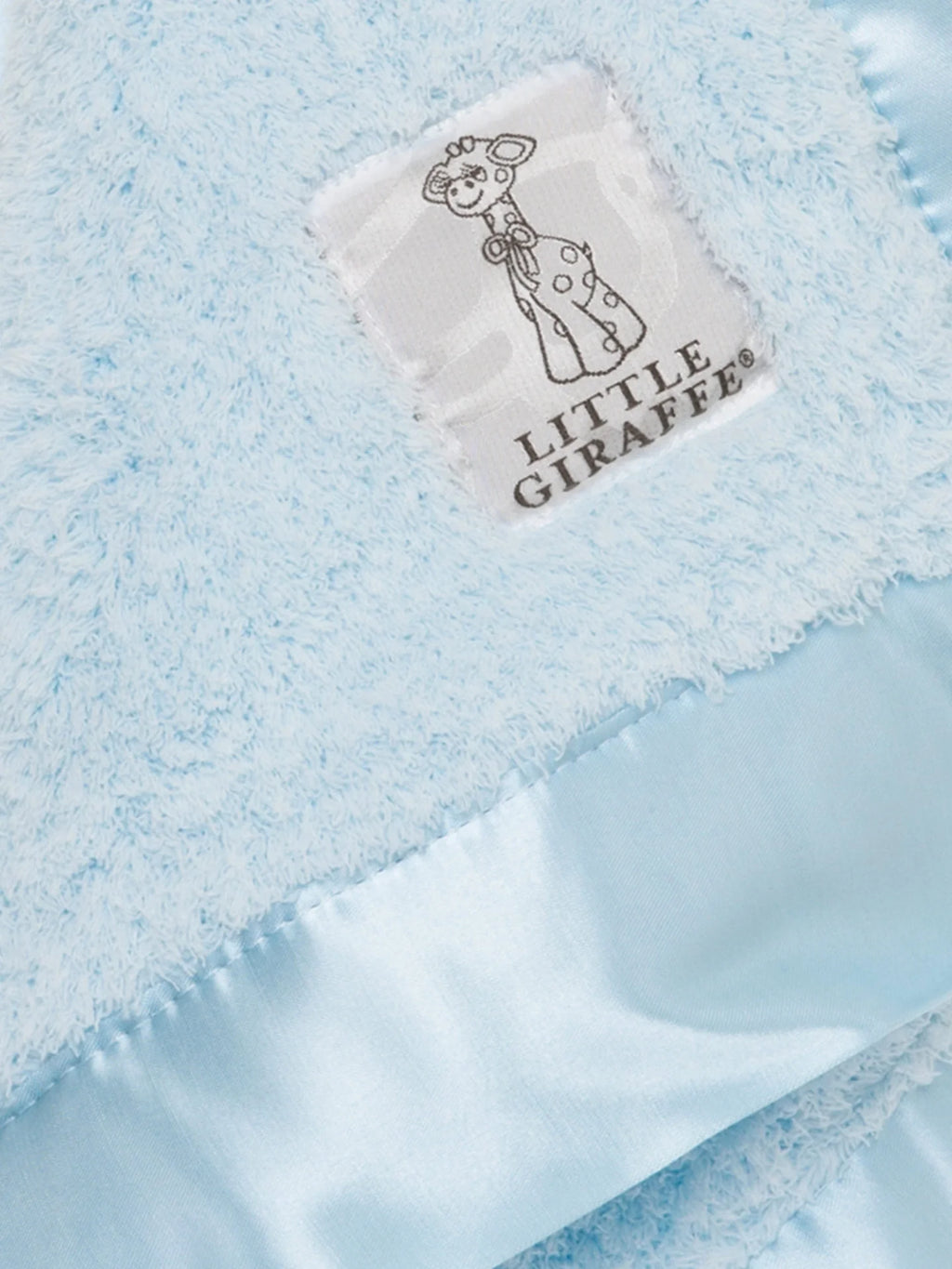Chenille Blanky Lovey and Security Blanket- Blue