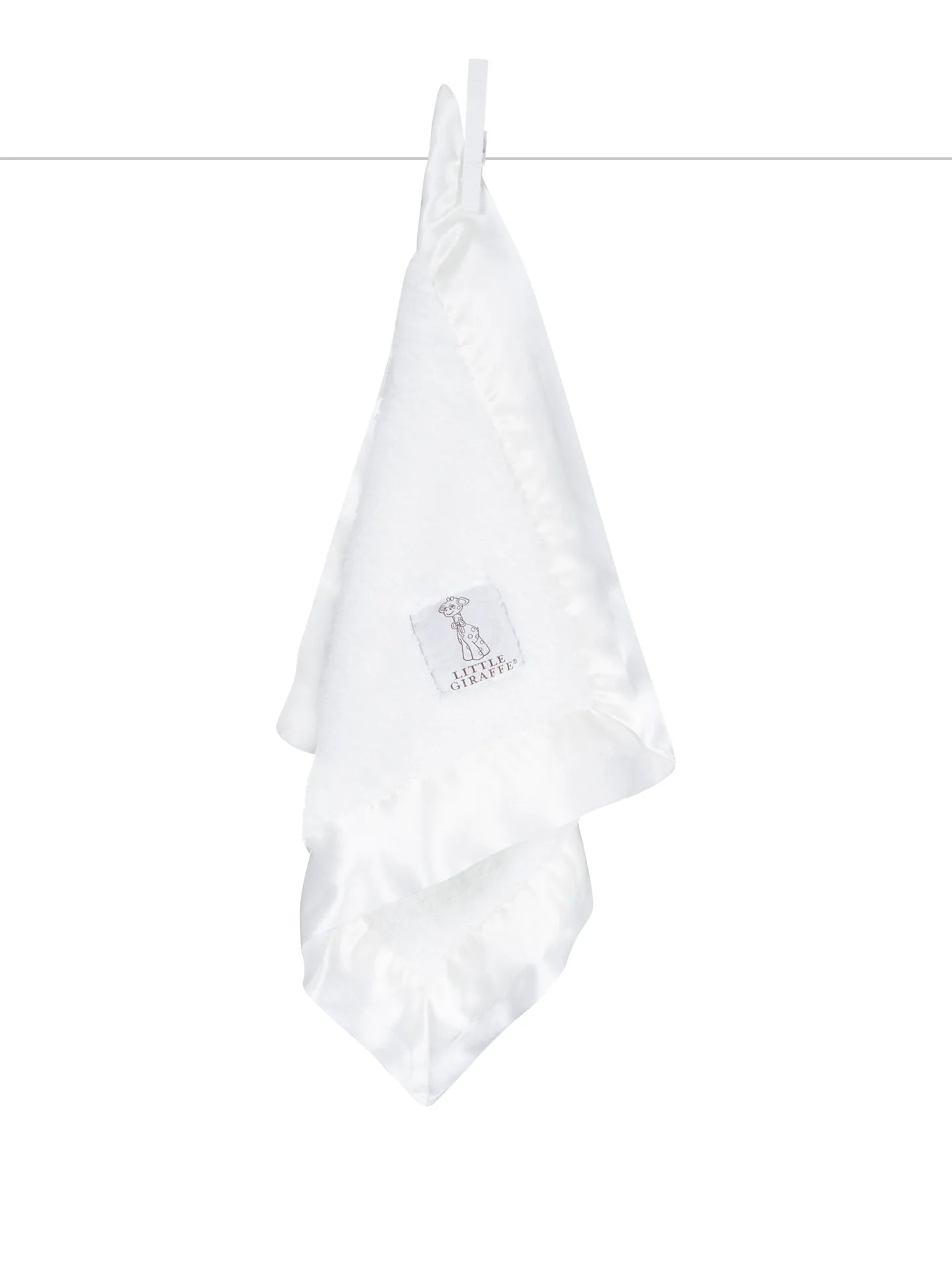 Luxe Ultra Plush Mini Blankey Lovey and Security Blanket- White