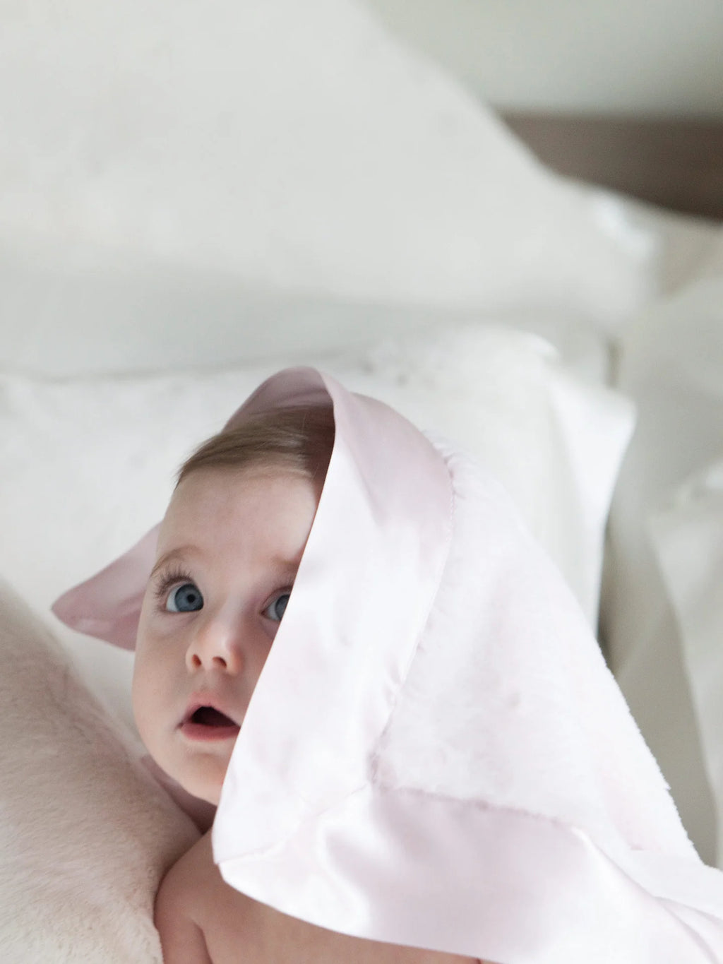 Luxe Ultra Plush Mini Blankey Lovey and Security Blanket- Pink
