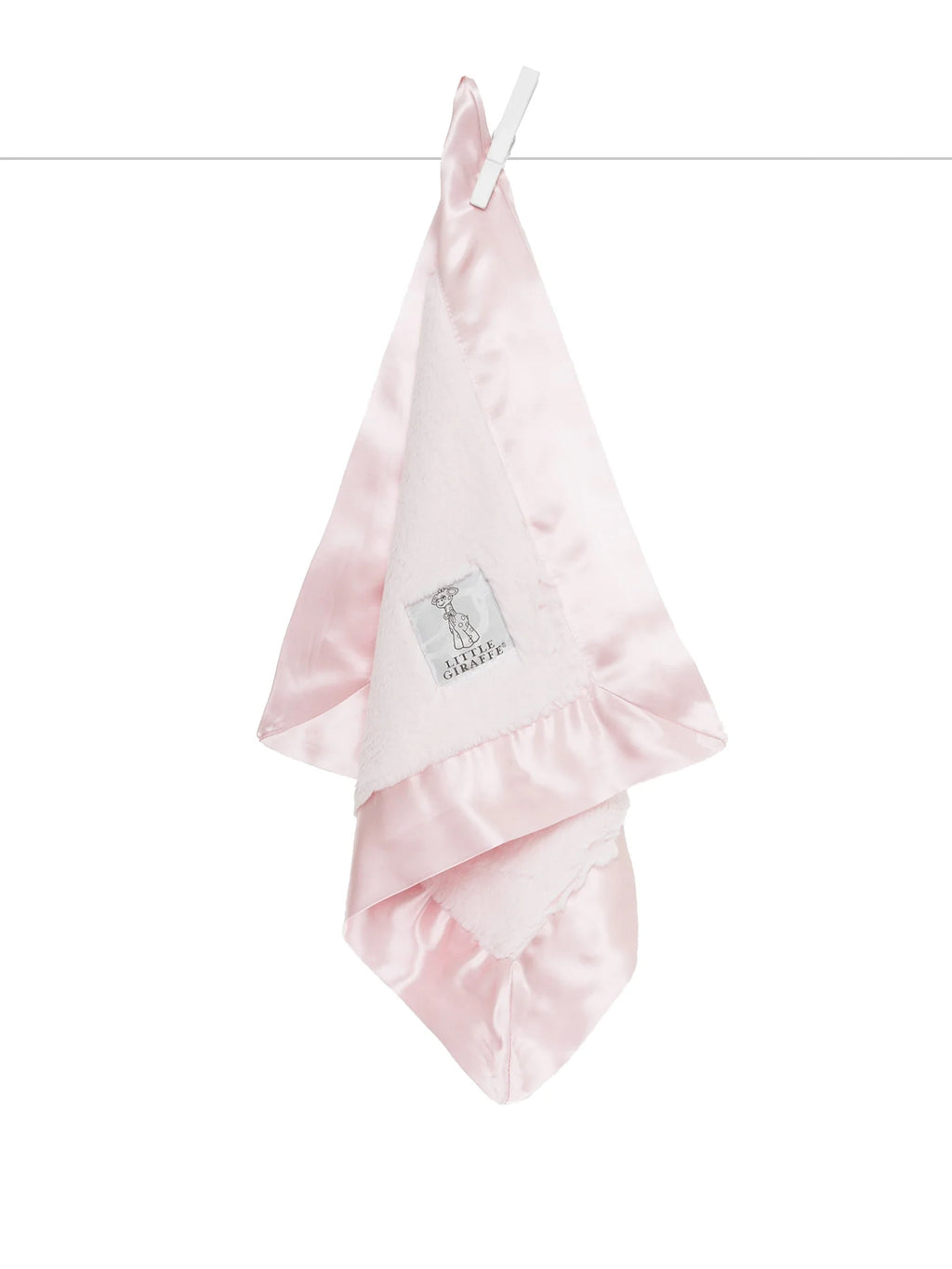 Luxe Ultra Plush Mini Blankey Lovey and Security Blanket- Pink