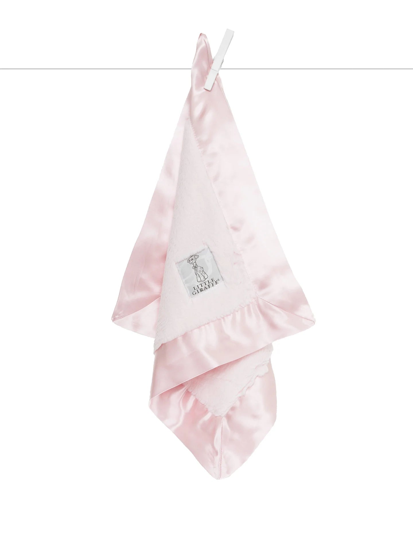 Luxe Ultra Plush Mini Blankey Lovey and Security Blanket- Pink