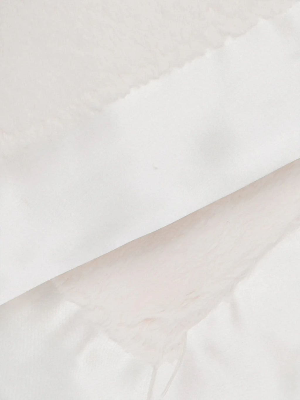 Luxe Blanky Lovey and Security Blanket- Cream