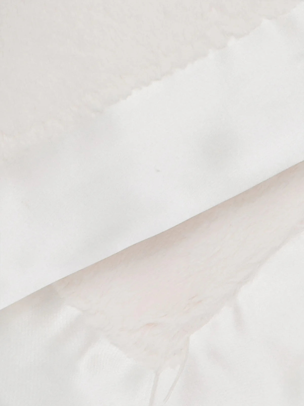 Luxe Blanky Lovey and Security Blanket- Cream