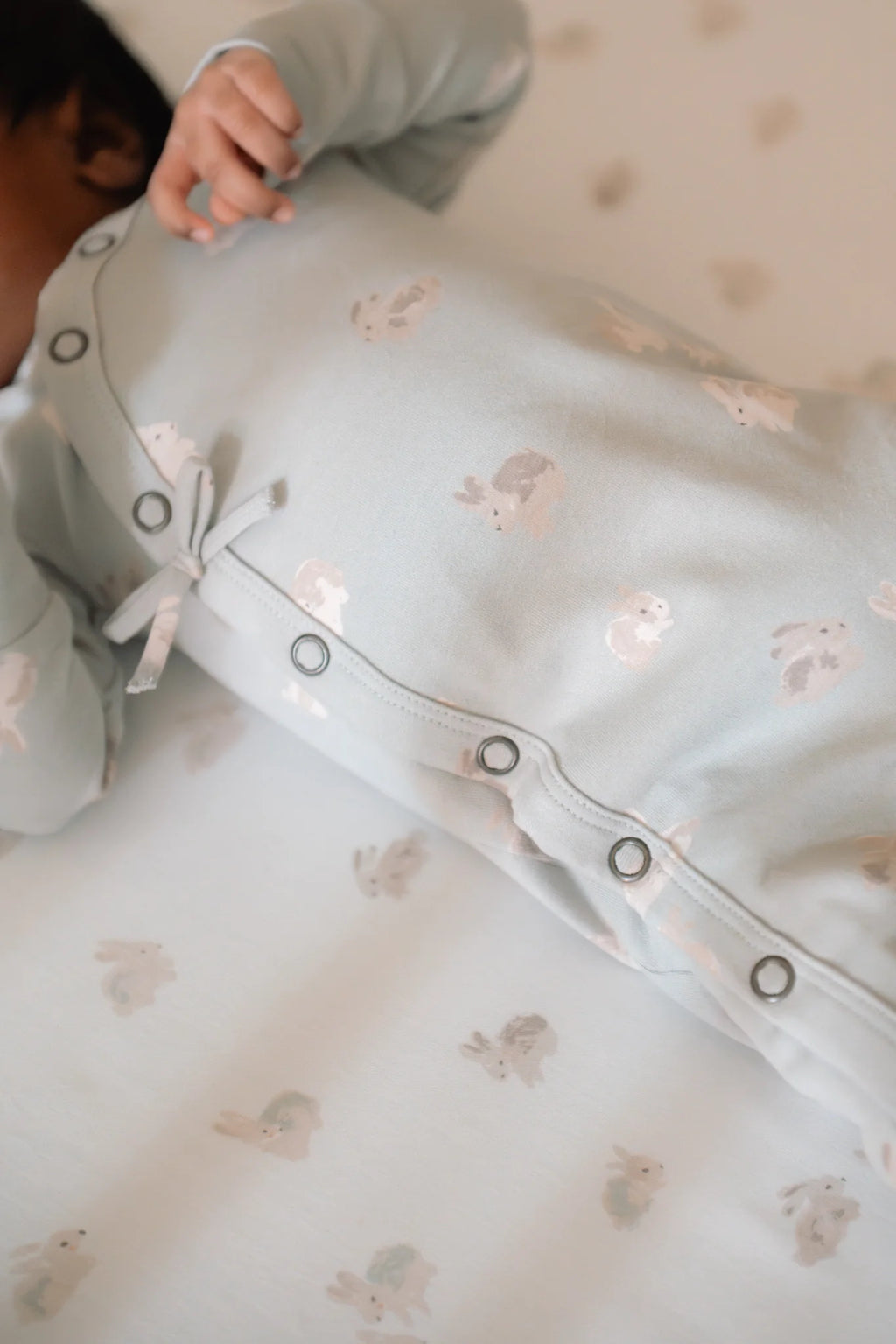 The Littles Kimono Romper- Hoppy Bunny