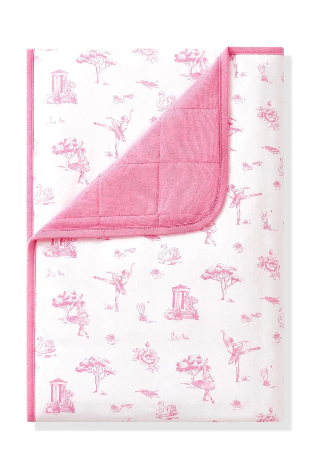 Toddler Blanket in Toile Ballet