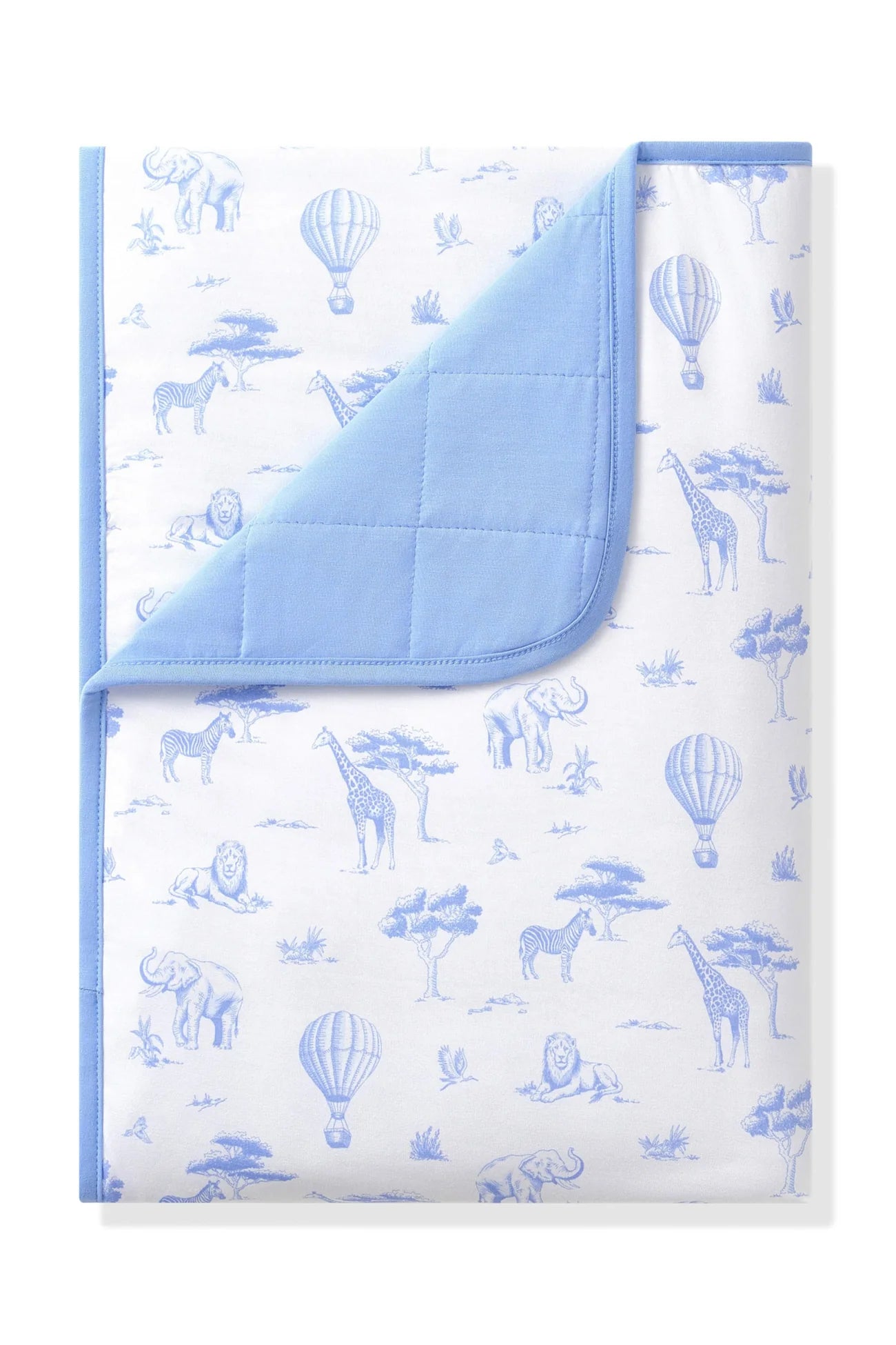 Toddler Blanket in Toile Safari