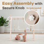 Wooden Baby Play Gym, Baby Activity Gym by Comfy Cubs
