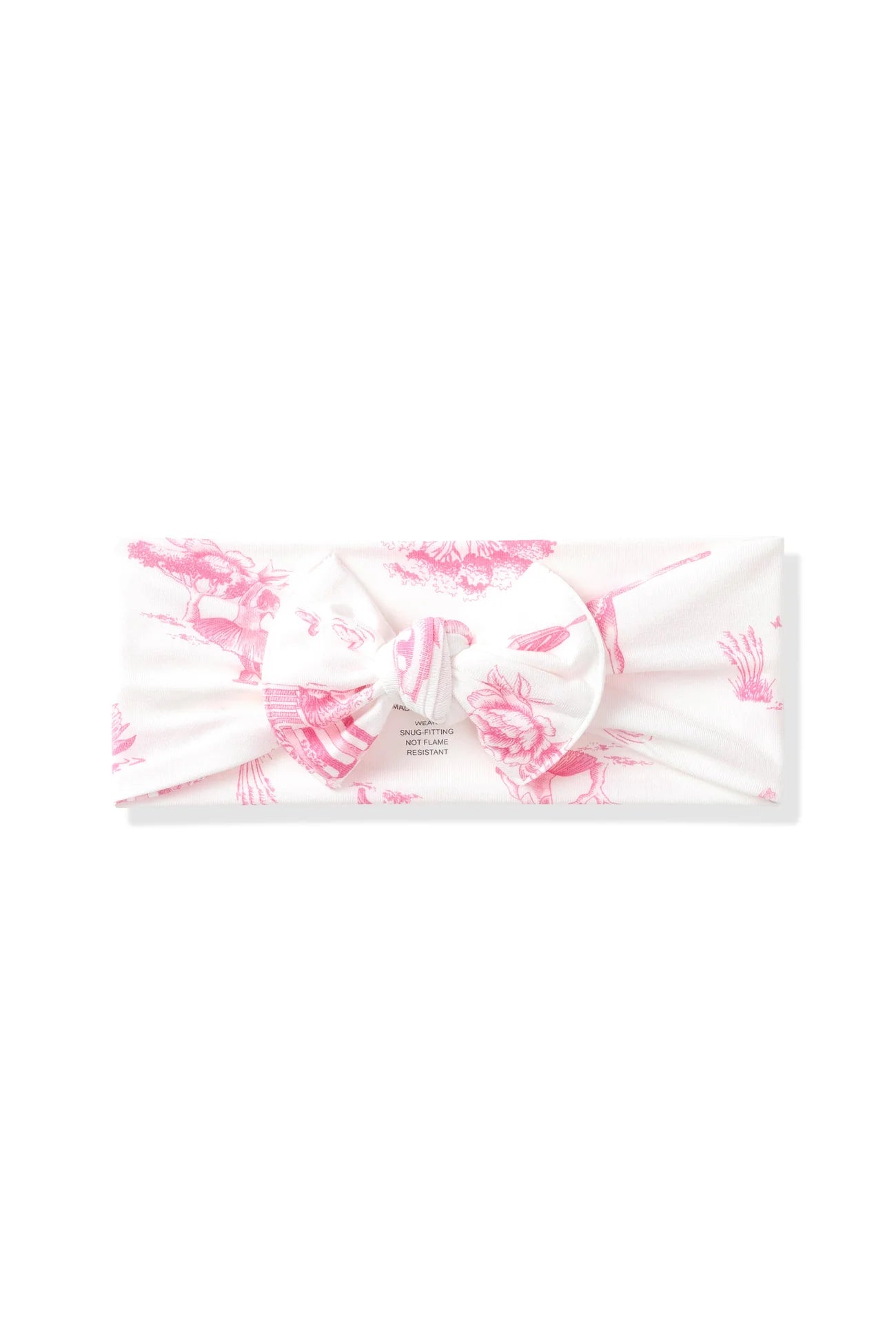 Knotted Bow Headband in Toile Ballet
