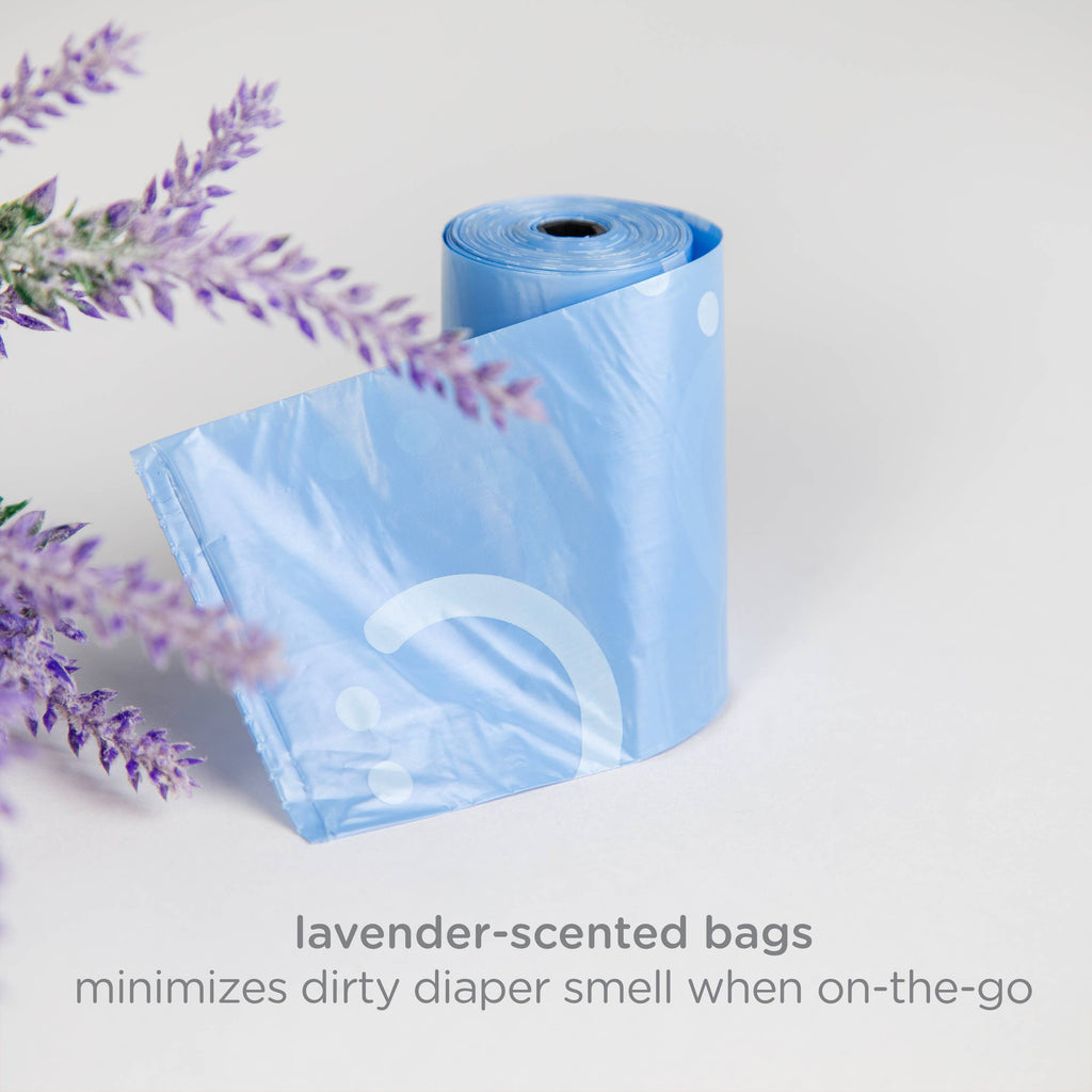 White Retractable On-the-Go Bag Dispenser