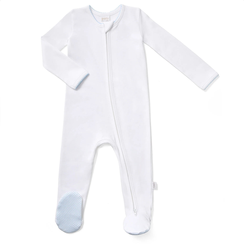 Zipper Footie 100% Organic Cotton