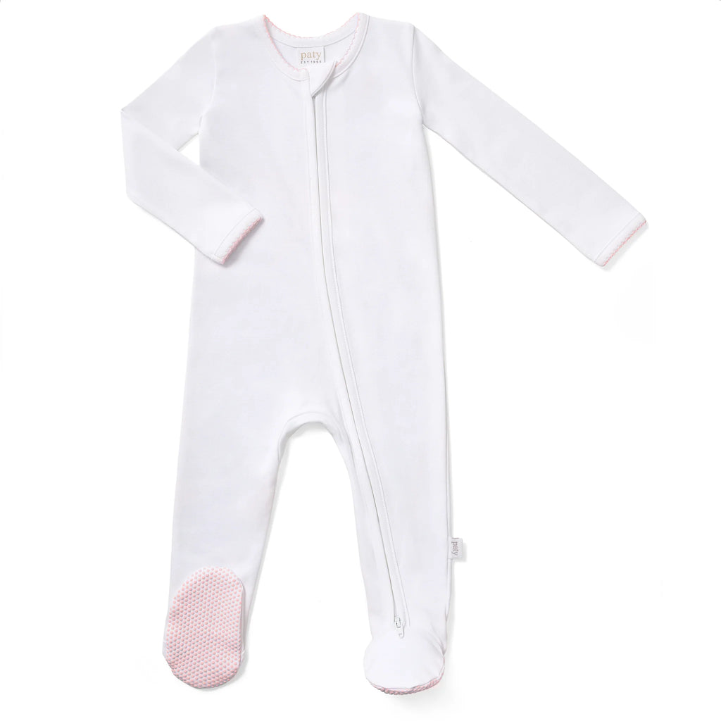 Zipper Footie 100% Organic Cotton