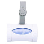 White Retractable On-the-Go Bag Dispenser