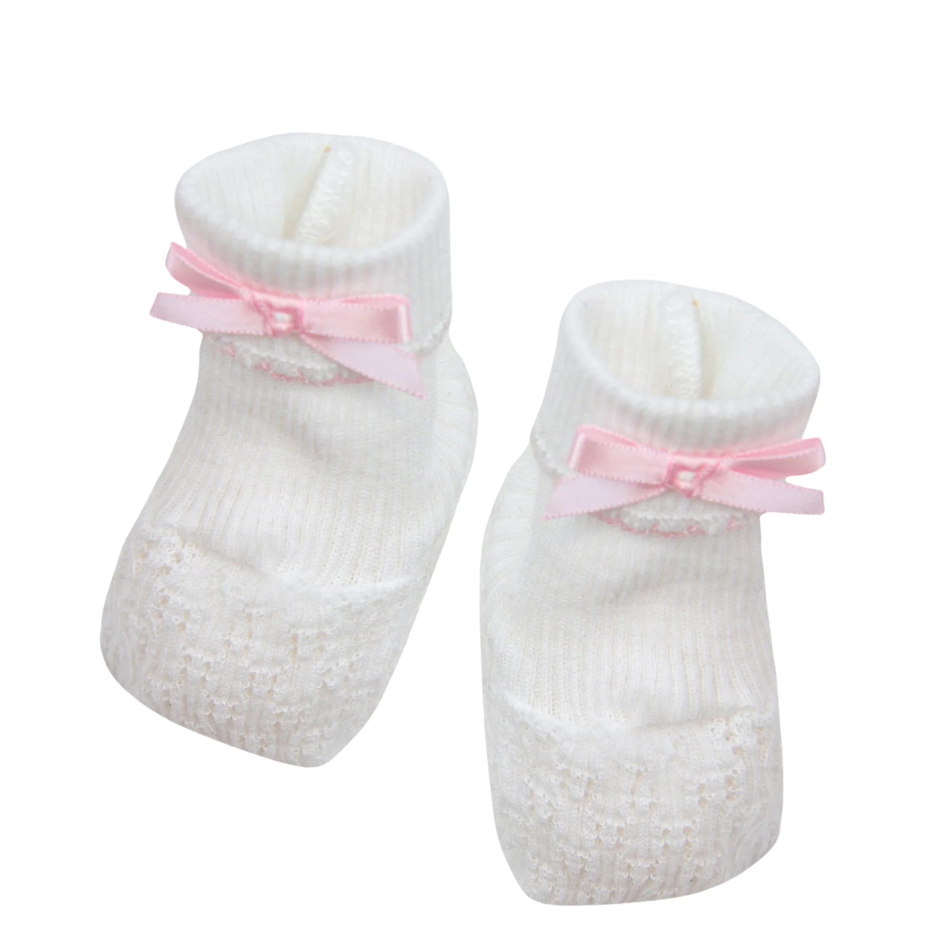 Pink Knit Booties