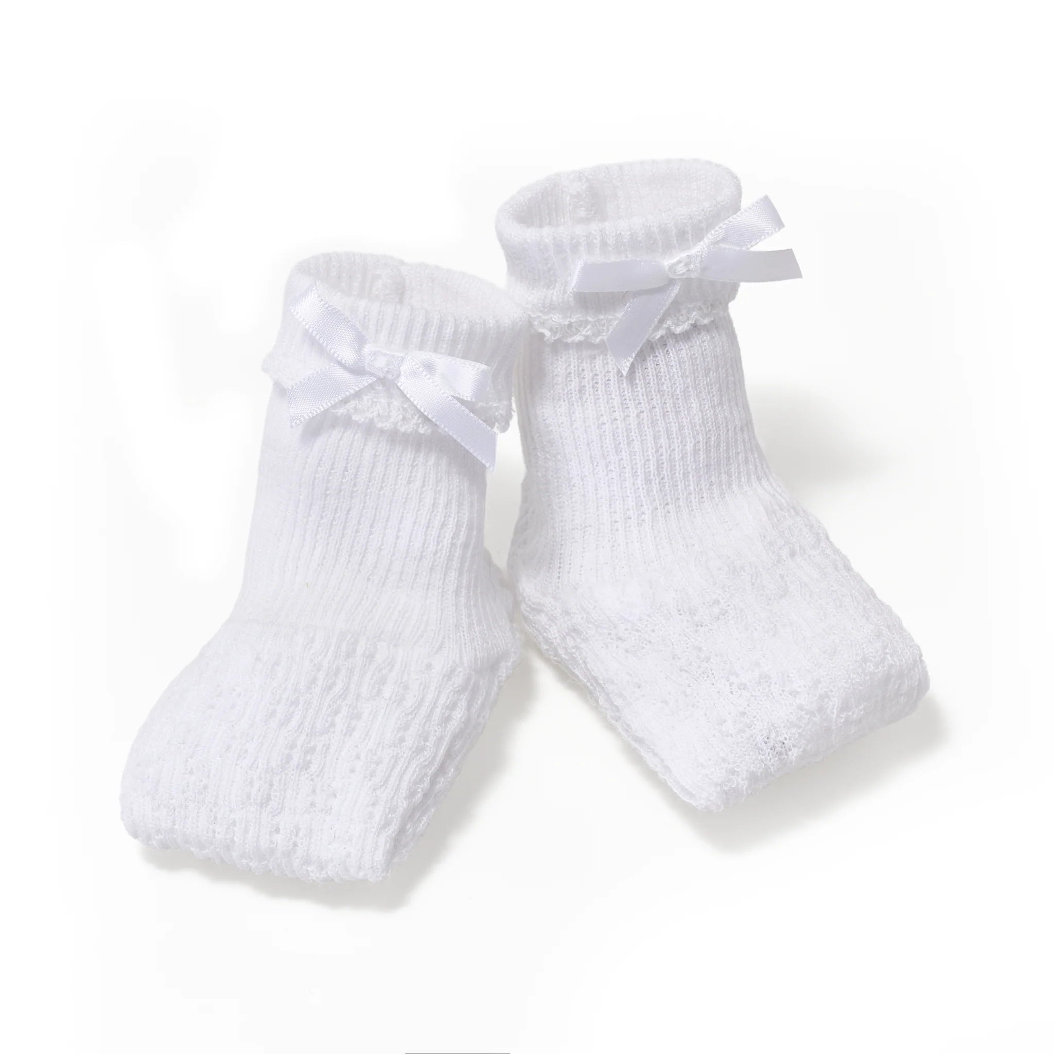Paty Knit Booties - White
