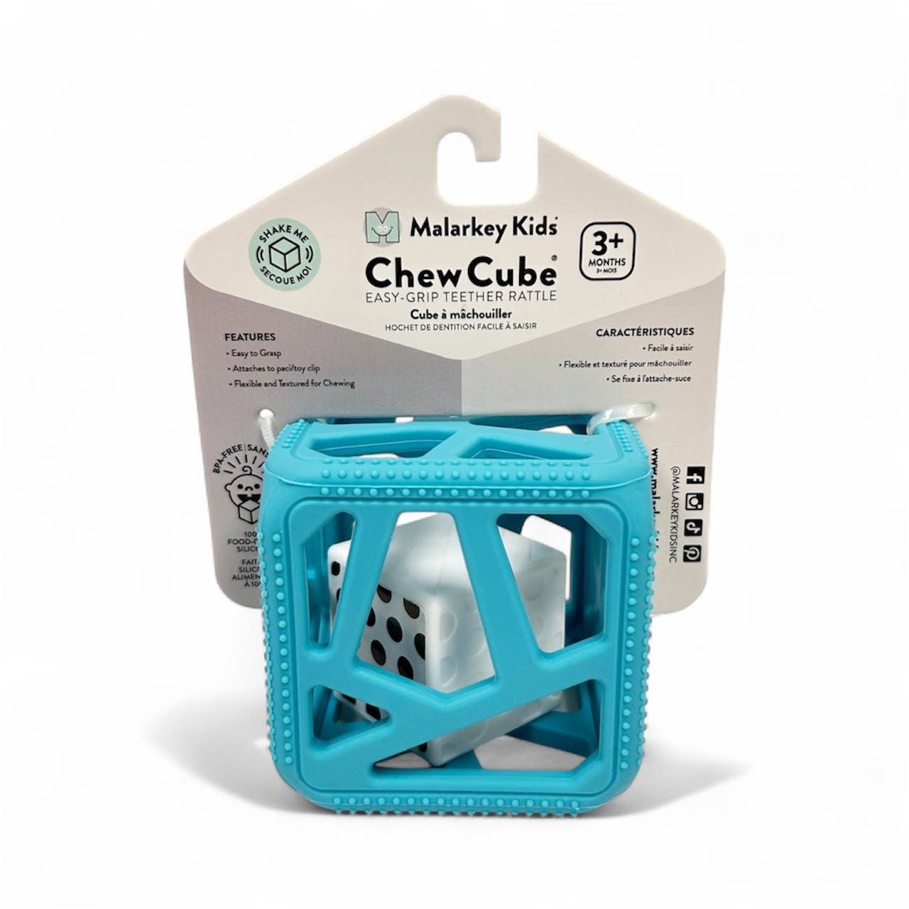 Chew Cube - Silicone Teether Rattle
