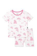 Short Sleeve Pajamas in Toile Ballet