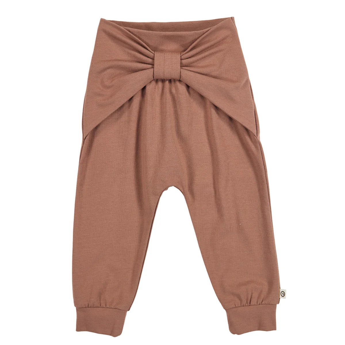 Cozy Me Pants with a Bow- Pecan