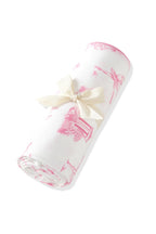 Swaddle Blanket in Toile Ballet