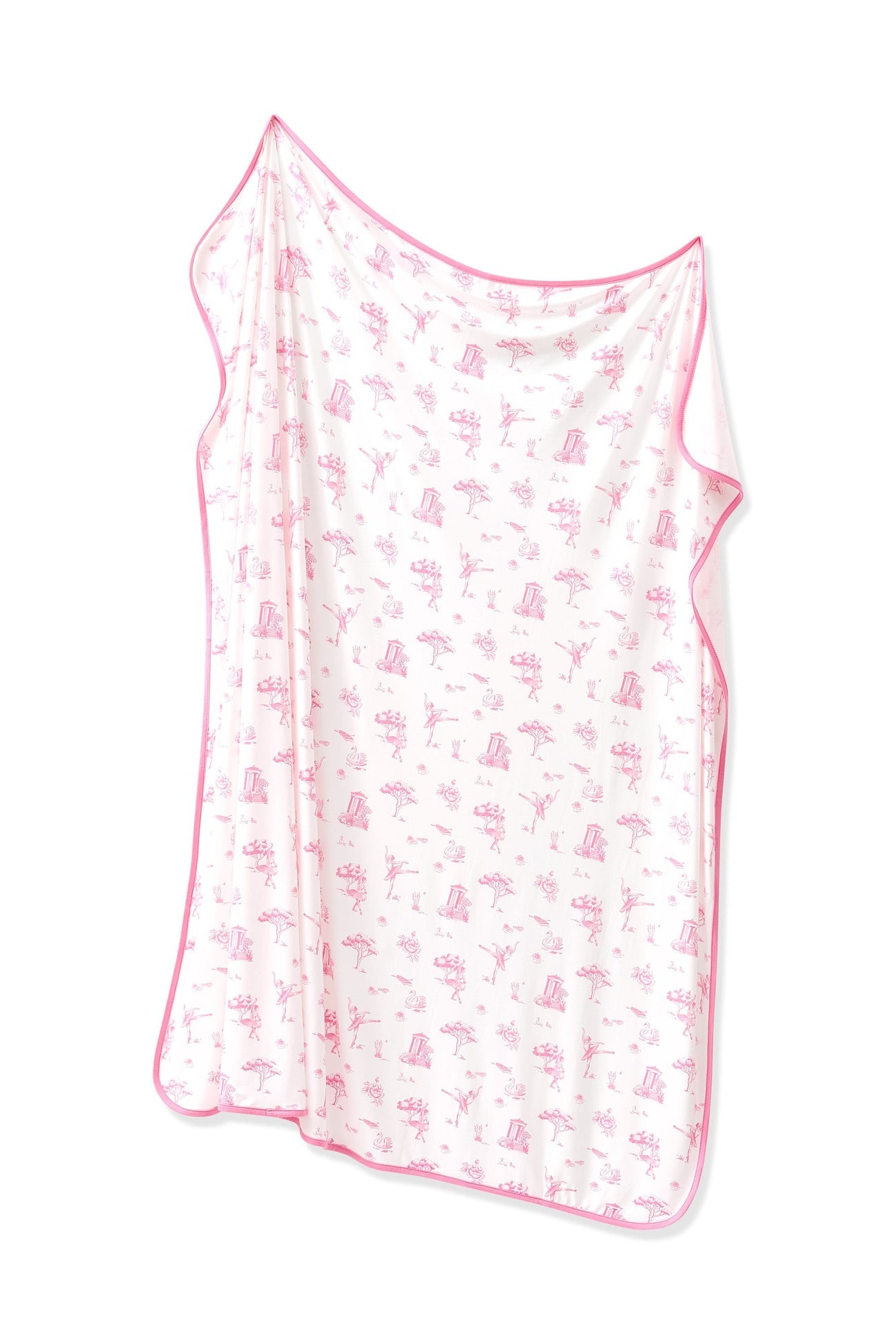 Swaddle Blanket in Toile Ballet