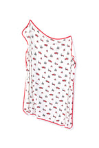 Swaddle Blanket in Holiday Tree Farm