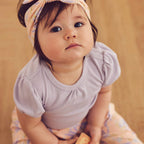 Cozy Me Rib Puff Sleeve Body- Bloom