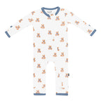 Zippered Romper in Teddy Bear