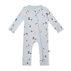 Zippered Romper in Mallard Duck