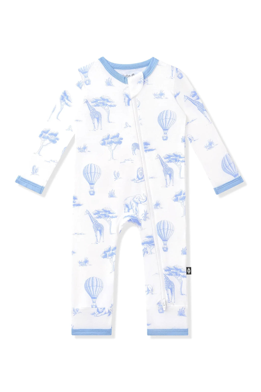 Zippered Romper in Toile Safari
