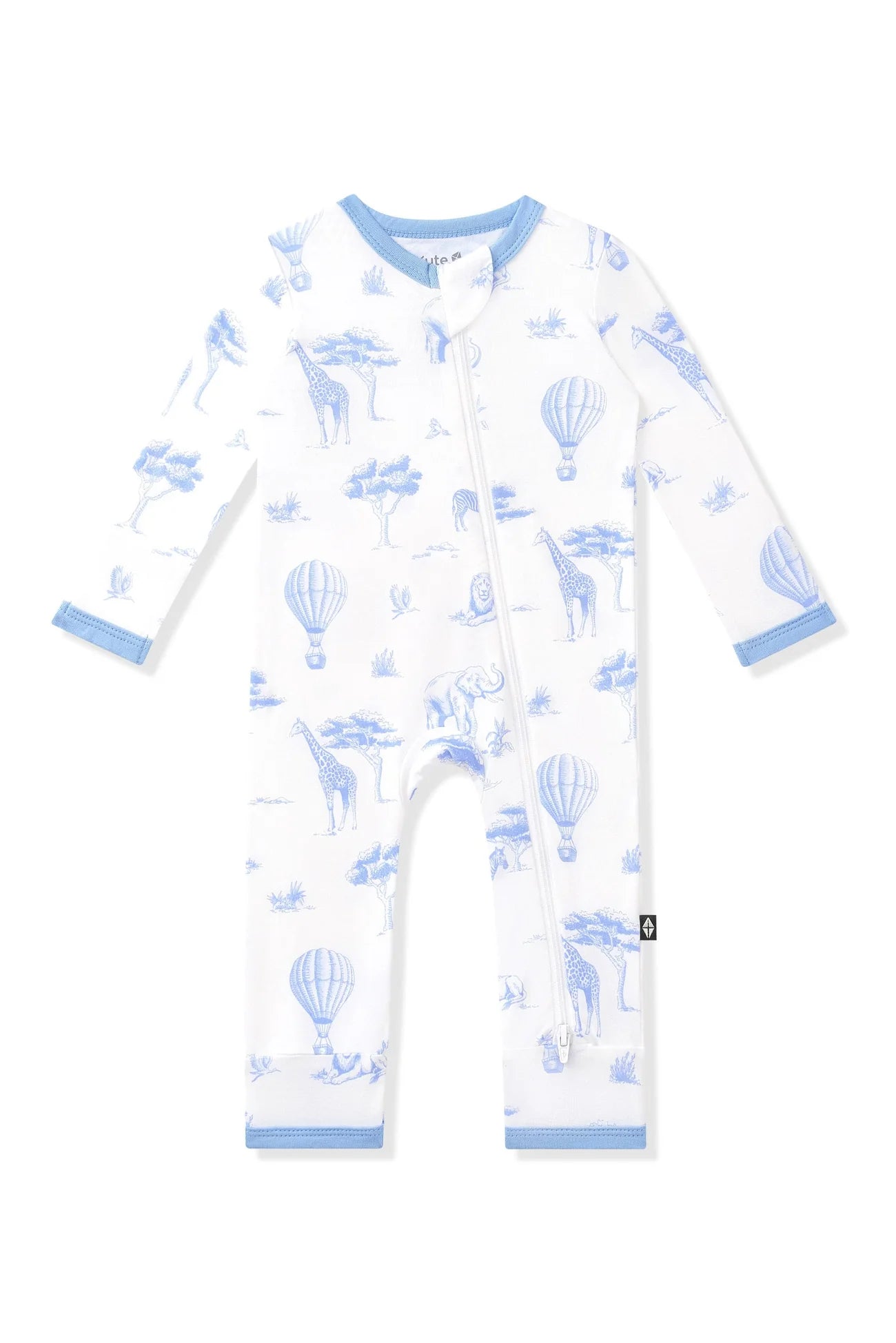 Zippered Romper in Toile Safari