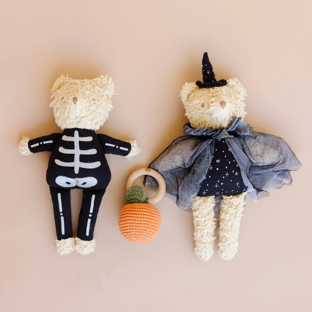 Teether Orange Cotton Rattle Fruit Baby Clementine Pumpkin
