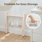 Wooden Baby Play Gym, Baby Activity Gym by Comfy Cubs