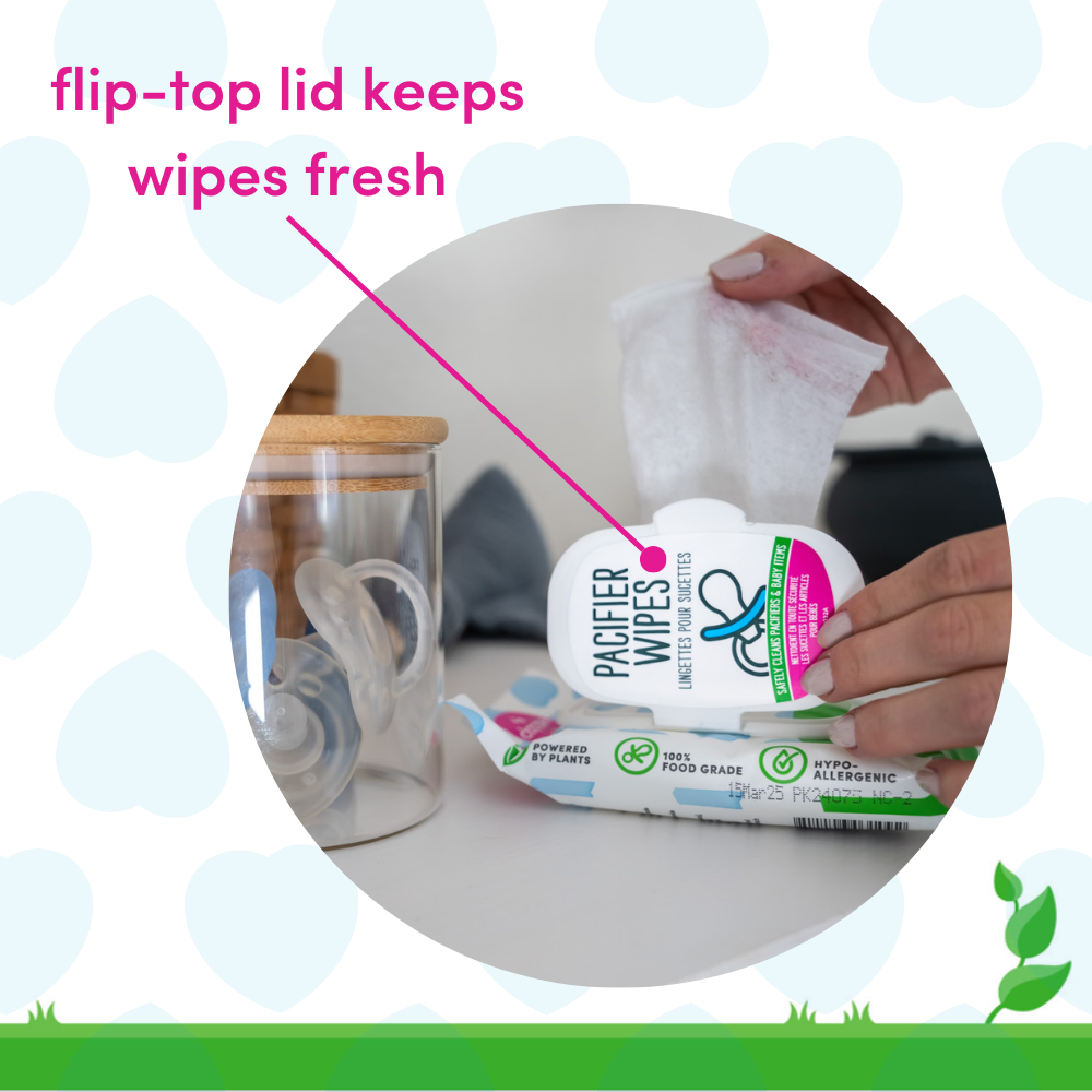 Dapple Pacifier Wipes, Fragrance Free, 40 ct