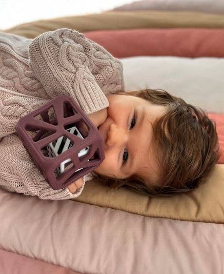 Chew Cube - Silicone Teether Rattle
