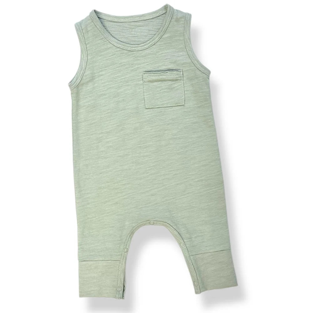One Pocket Coverall- Seafoam