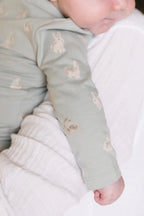 The Littles Long Sleeve Kimono One-Piece- Hoppy Bunny